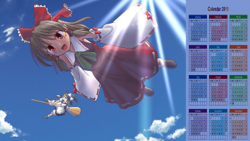 Картинка календари аниме взгляд девочка полет