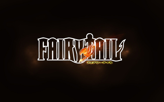 Обои картинки фото аниме, fairy tail, надпись, эмблема, название, волшебство, гильдия