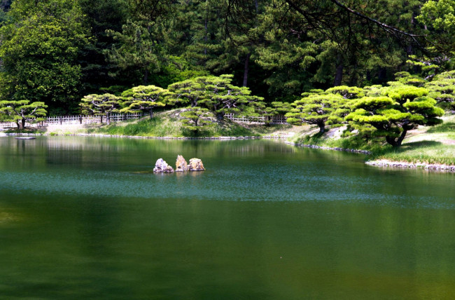 Обои картинки фото природа, парк, садик, японский, водоем