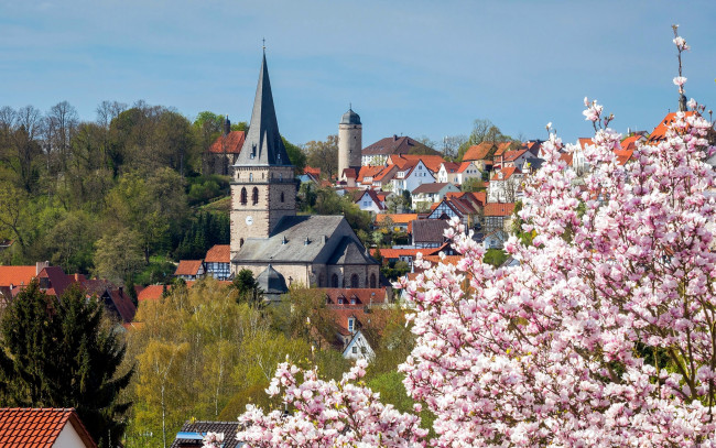 Обои картинки фото warburg, germany, города, - панорамы