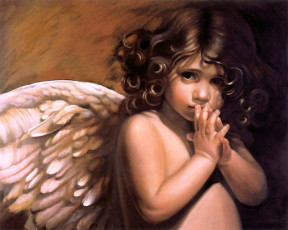 Картинка фэнтези ангелы ангел ребенок милый