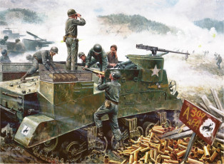 Картинка рисованные армия война солдаты артиллерия