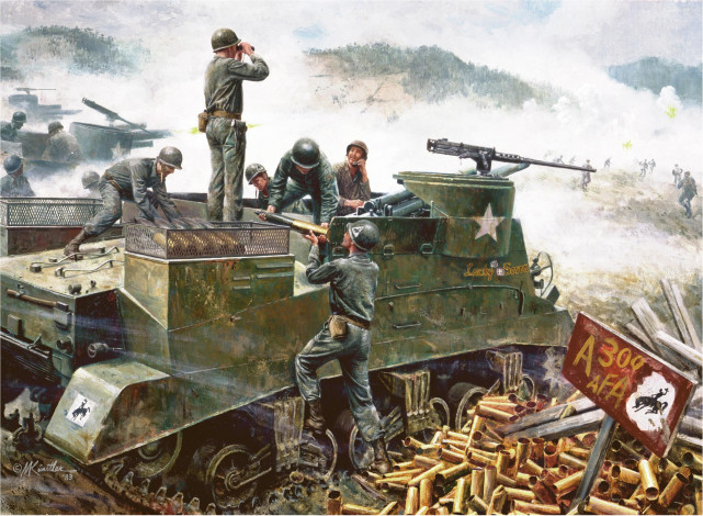 Обои картинки фото рисованные, армия, война, солдаты, артиллерия