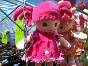 Картинка разное игрушки куклы