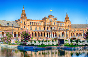 Картинка севилья испания города дворец архитектура