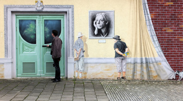 Картинка dresden germany разное граффити дверь стена германия дрезден