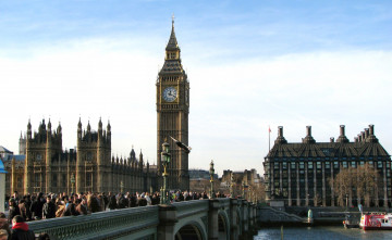 Картинка london big ben города лондон великобритания темза биг бэн