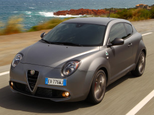 обоя автомобили, alfa romeo, alfa, romeo, mito, quadrifoglio, verde, 955, 2014, г, темный