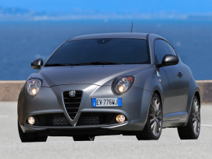 обоя автомобили, alfa romeo, quadrifoglio, mito, alfa, romeo, темный, verde, 2014, г, 955