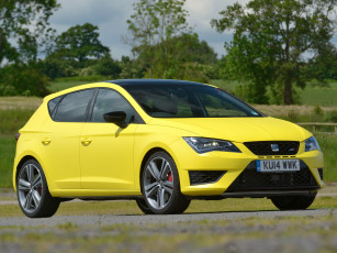 Картинка автомобили seat leоn cupra 280 uk-spec 5f 2014 г желтый