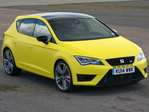 Картинка автомобили seat leоn cupra 280 uk-spec 5f 2014 г желтый