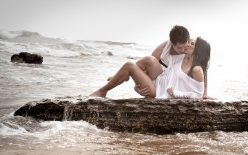 Картинка разное мужчина+женщина in love влюбленные парень boy girl beach sea пляж девушка море