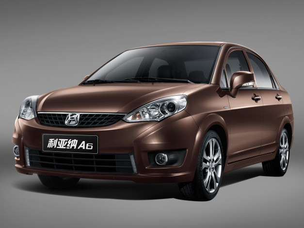 Обои картинки фото автомобили, changfeng, коричневый, 2013, г, sedan, liana, a6, changhe