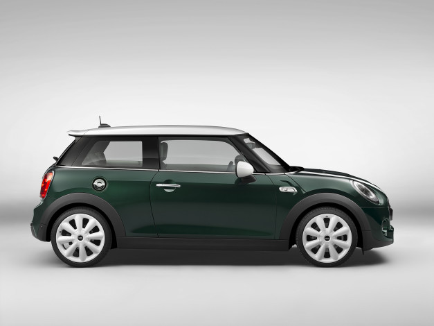 Обои картинки фото автомобили, mini, cooper, sd, f56, 2014г, зеленый