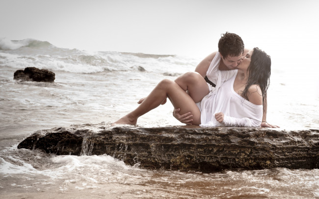 Обои картинки фото разное, мужчина женщина, in, love, влюбленные, парень, boy, girl, beach, sea, пляж, девушка, море