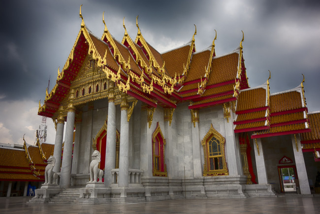 Обои картинки фото the marble temple,  bangkok,  thailand, города, - буддийские и другие храмы, храм, религия