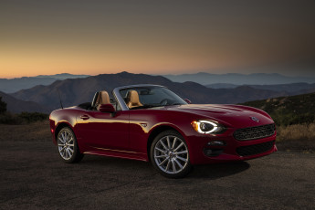 обоя автомобили, fiat, spider, 124, 2017г, us-spec, lusso