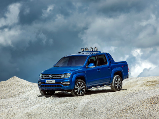 Обои картинки фото автомобили, volkswagen, 2016г, aventura, cab, double, amarok