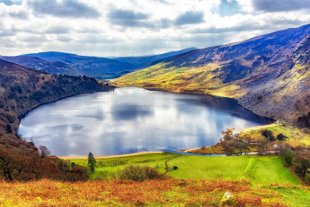 Картинка lough+tay the+guinness+lake the+wicklow+mountains ireland природа реки озера lough tay the guinness lake wicklow mountains