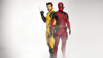 Картинка deadpool+&+wolverine++ +2024+ кино+фильмы deadpool+&+wolverine дэдпул и росомаха фантастика боевик комедия райан рейнольдс хью джекман пoстeр 3d marvel