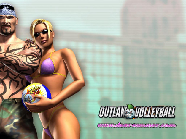 Обои картинки фото outlaw, volleyball, видео, игры