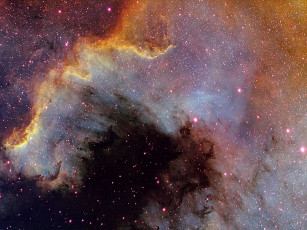 Картинка стена звездообразования лебеде космос галактики туманности