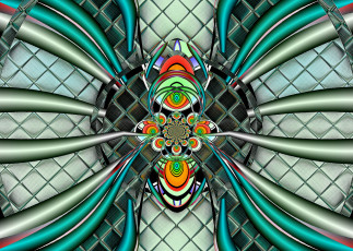 Картинка 3д графика fractal фракталы фрактали