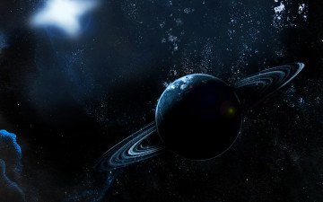 Картинка космос сатурн метеориты