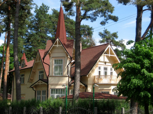 Картинка латвия юрмала города здания дома дом