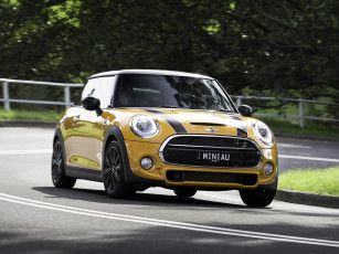 Картинка автомобили mini au-spec cooper s желтый 2014г f56