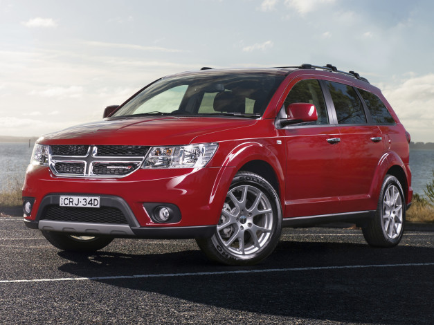 Обои картинки фото автомобили, dodge, journey, rt, au-spec, красный