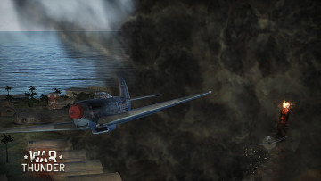 Картинка видео+игры war+thunder +world+of+planes полет самолет