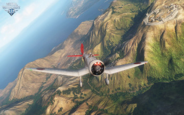 Картинка world+of+warplanes видео+игры горы полет самолет
