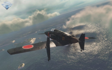 Картинка world+of+warplanes видео+игры полет облака самолет