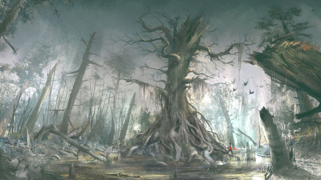 Обои картинки фото assassin `s creed iii, видео игры, assassin`s creed iii,  liberation, деревья, лес, река