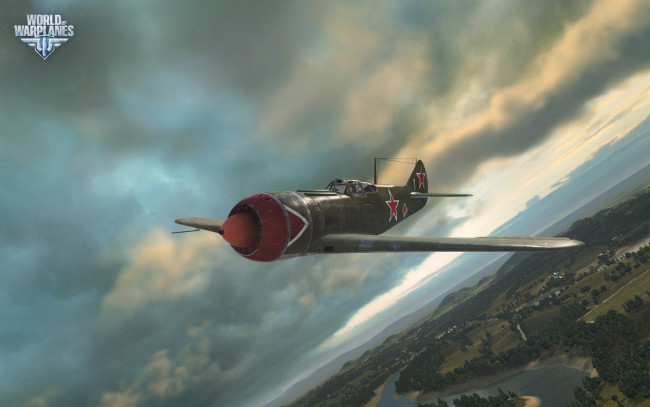 Обои картинки фото видео игры, world of warplanes, самолет, полет