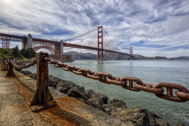 Обои картинки фото golden gate bridge, города, - мосты, мост, пролив