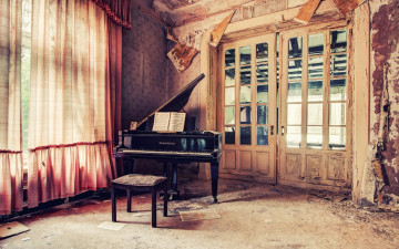 Картинка музыка -музыкальные+инструменты комната табурет рояль