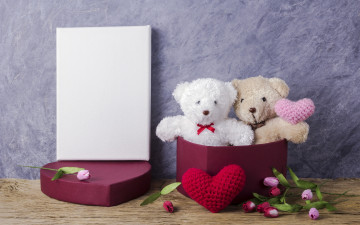 обоя разное, игрушки, розовые, gift, сердце, pink, tulips, valentine's, day, bear, тюльпаны, romantic, cute, love, любовь, wood, мишка, цветы, игрушка, teddy, flowers, подарок, heart