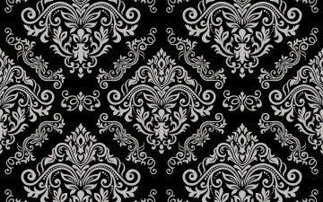 Картинка векторная+графика графика+ graphics pattern vintage серый floral vector grey черный seamless background орнамент element
