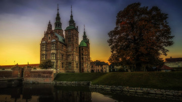 Картинка города копенгаген+ дания набережная замок