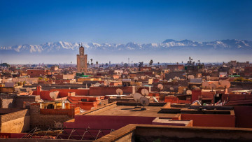 обоя marrakesh, morocco, города, - панорамы