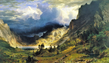 Картинка albert+bierstadt рисованное живопись пейзаж