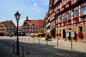 Картинка германия бад урах города улицы площади набережные площадь бад-урах