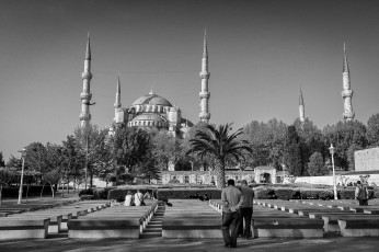 Картинка sultan ahmed mosque istanbul turkey города стамбул турция мечеть султанахмет blue голубая