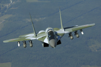 Картинка авиация боевые самолёты ввс россии миг-29смт многофункциональный истребитель
