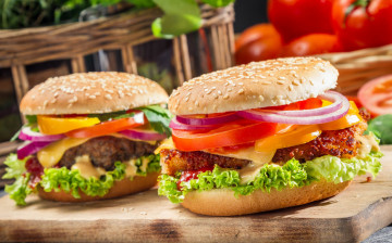 Картинка еда бутерброды гамбургеры канапе гамбургер