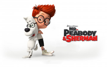 Картинка mr peabody sherman приключения мистера пибоди шермана мультфильмы очки собака мальчик