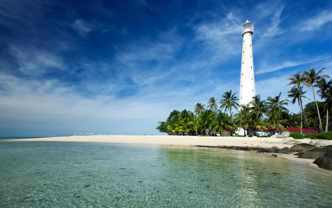 Обои картинки фото belitung, island, indonesia, природа, маяки, побережье, tanjung, kelayang, beach, java, sea, белитунг, индонезия, Яванское, море