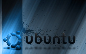 обоя компьютеры, ubuntu linux, логотип